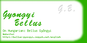 gyongyi bellus business card