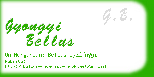 gyongyi bellus business card